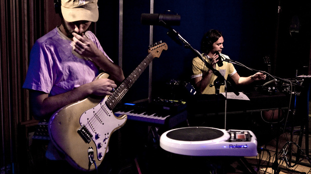 Washed Out perform on KCRW. (KCRW)