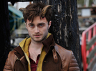 Daniel Radcliffe has horns in the film ... Horns. Daniel Radcliffe has horns in the film ... Horns.