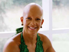 Sheila Bridges embraces her baldness. Sheila Bridges embraces her baldness.
