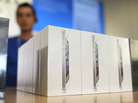 Boxes of the new iPhone 5 are displayed at an Apple Store. On Craigslist, used, empty boxes are offered for at least $10. Boxes of the new iPhone 5 are displayed at an Apple Store. On Craigslist, used, empty boxes are offered for at least $10.