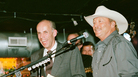 Eddie Stubbs (left), DJ at Nashville's WSM, and Alan Jackson onstage at The Station Inn last Tuesday. Eddie Stubbs (left), DJ at Nashville's WSM, and Alan Jackson onstage at The Station Inn last Tuesday.