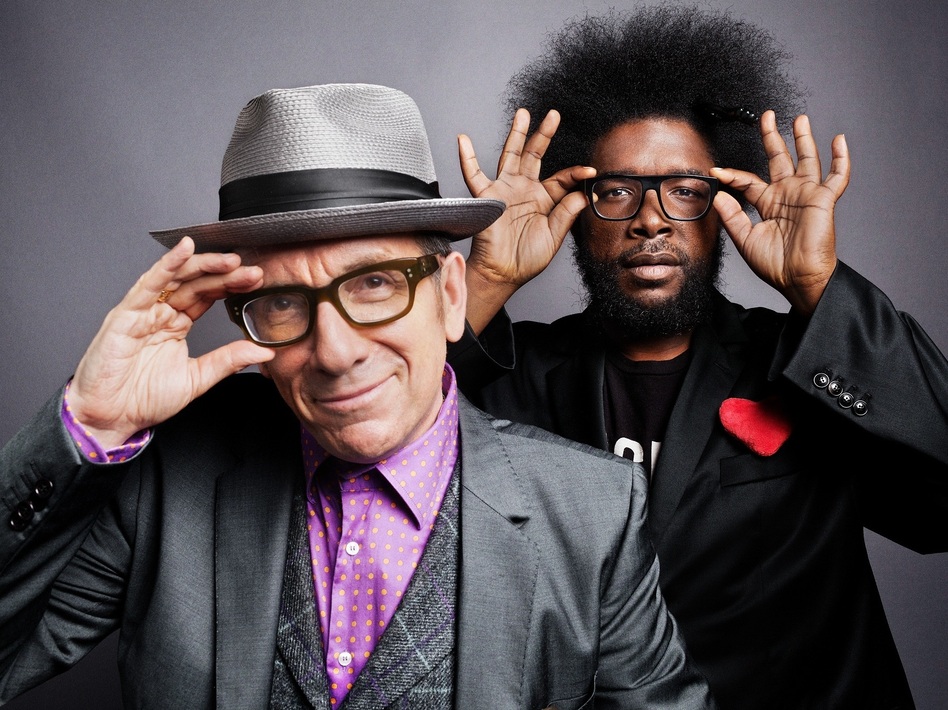 Elvis Costello and The Roots' new album, Wise Up Ghost, comes out Sept. 17. Elvis Costello and The Roots' new album, Wise Up Ghost, comes out Sept. 17.