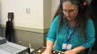 Cookie Marenco records musicians on a small remote recording console live at the California Audio Show in August. She'll demonstrate the quality of DSD to the audience by playing back her recording. How close will it sound to the live performance? Very close, according to people present. Cookie Marenco records musicians on a small remote recording console live at the California Audio Show in August. She'll demonstrate the quality of DSD to the audience by playing back her recording. How close will it sound to the live performance? Very close, according to people present.
