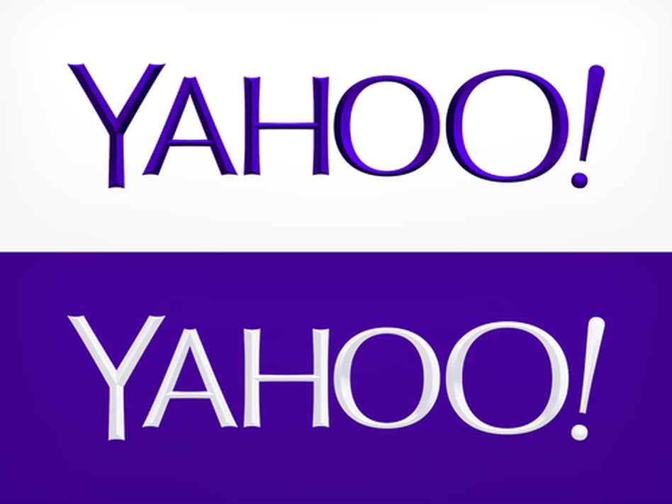 Yahoo's new logo. Yahoo's new logo.