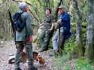Hunters gather prior to a wild boar hunt in Pietrosella, on the French Mediterranean island of Corsica, in August. Hunters gather prior to a wild boar hunt in Pietrosella, on the French Mediterranean island of Corsica, in August.