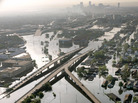 Floodwaters from Hurricane Katrina fill the streets near downtown New Orleans on Aug. 30, 2005. Floodwaters from Hurricane Katrina fill the streets near downtown New Orleans on Aug. 30, 2005.