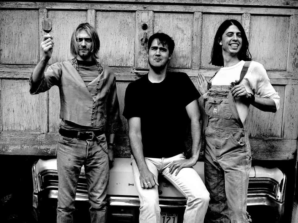 Nirvana in 1993 (from left): Kurt Cobain, Krist Novoselic, Dave Grohl. Nirvana in 1993 (from left): Kurt Cobain, Krist Novoselic, Dave Grohl.
