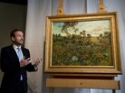 Alex Ruger, director of the Van Gogh Museum in Amsterdam, at the unveiling Monday of Vincent Van Gogh's Sunset at Montmajour. Alex Ruger, director of the Van Gogh Museum in Amsterdam, at the unveiling Monday of Vincent Van Gogh's Sunset at Montmajour.