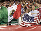 Fans wave the flags of Mexico and the United States before a friendly soccer match in Philadelphia in 2011. The match ended in a 1-1 tie. Fans wave the flags of Mexico and the United States before a friendly soccer match in Philadelphia in 2011. The match ended in a 1-1 tie.
