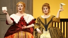 Pamela Armstrong (left) as Alice Ford and Heather Johnson as Meg Page in New York City Opera's production of Falstaff. The so called people's opera may have to cancel its upcoming season if fundraising falls short. Pamela Armstrong (left) as Alice Ford and Heather Johnson as Meg Page in New York City Opera's production of Falstaff. The so called people's opera may have to cancel its upcoming season if fundraising falls short.