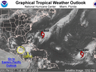 Tropical Storms Humberto and Gabrielle. Humberto is expected to become the first hurricane of the Atlantic season. Tropical Storms Humberto and Gabrielle. Humberto is expected to become the first hurricane of the Atlantic season.