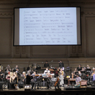 An incredible roster of musicians gathered at Carnegie Hall in 2009 to play Terry Riley's epic 'In C' — with the complete, but only single-page, score projected overhead. An incredible roster of musicians gathered at Carnegie Hall in 2009 to play Terry Riley's epic 'In C' — with the complete, but only single-page, score projected overhead.