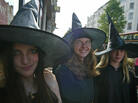 Remember the frenzy when Harry Potter books and movies came out? Fans may be cast under a similar spell now that J.K. Rowling has agreed to write the screenplay for a Potter spinoff. (This 2005 photo was taken in London when the book Harry Potter and the Half-Blood Prince was released.) Remember the frenzy when Harry Potter books and movies came out? Fans may be cast under a similar spell now that J.K. Rowling has agreed to write the screenplay for a Potter spinoff. (This 2005 photo was taken in London when the book Harry Potter and the Half-Blood Prince was released.)