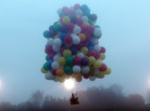 Jonathan Trappe lifted off Thursday from Caribou, Maine. He had to give up his trans-Atlantic trip about 350 miles later. Jonathan Trappe lifted off Thursday from Caribou, Maine. He had to give up his trans-Atlantic trip about 350 miles later.