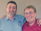Rich Barham, left, and Nelson Peck are both veterans working for the Veterans Crisis Line. Rich Barham, left, and Nelson Peck are both veterans working for the Veterans Crisis Line.