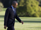 President Obama arrives on the South Lawn of the White House on Friday. President Obama arrives on the South Lawn of the White House on Friday.