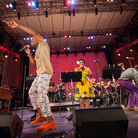 Kronos Quartet performs with Sahr Ngaujah (front) and Abena Koomson (center) at New York's Lincoln Center. Red Hot + Fela, a compilation album, comes out Oct. 8. Kronos Quartet performs with Sahr Ngaujah (front) and Abena Koomson (center) at New York's Lincoln Center. Red Hot + Fela, a compilation album, comes out Oct. 8.