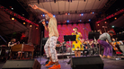 Kronos Quartet performs with Sahr Ngaujah (front) and Abena Koomson (center) at New York's Lincoln Center. Red Hot + Fela, a compilation album, comes out Oct. 8. Kronos Quartet performs with Sahr Ngaujah (front) and Abena Koomson (center) at New York's Lincoln Center. Red Hot + Fela, a compilation album, comes out Oct. 8.
