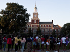 Students and alumni line up at Howard University in Washington, D.C., before August's commemoration of the 50th anniversary of the March on Washington. Students and alumni line up at Howard University in Washington, D.C., before August's commemoration of the 50th anniversary of the March on Washington.