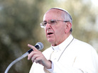 Pope Francis delivers a speech during a meeting with young people last month in Cagliari, Italy. Pope Francis delivers a speech during a meeting with young people last month in Cagliari, Italy.