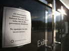 Shutdown signs have been posted at the National Museum of American History and other Smithsonian Institution museums, which will remain closed as long as the government is. Shutdown signs have been posted at the National Museum of American History and other Smithsonian Institution museums, which will remain closed as long as the government is.
