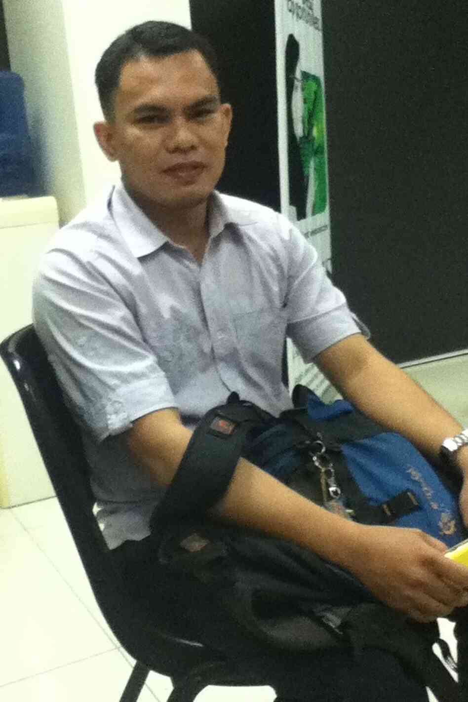 Markco Tuazon, 28, has a degree in computer science but can't find work in his field in the Philippines. He is hoping to find work overseas to help save up money to open his own business. Markco Tuazon, 28, has a degree in computer science but can't find work in his field in the Philippines. He is hoping to find work overseas to help save up money to open his own business.
