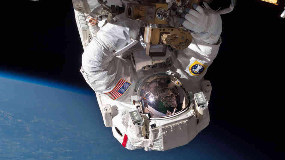While almost all of NASA's employees have been furloughed because of the government shutdown, ground control activities for the International Space Station are still operational. Above, astronaut Chris Cassidy on a spacewalk aboard the ISS on May 11. While almost all of NASA's employees have been furloughed because of the government shutdown, ground control activities for the International Space Station are still operational. Above, astronaut Chris Cassidy on a spacewalk aboard the ISS on May 11.