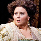Soprano Angela Meade made her professional debut in the role of Elvira in Verdi's Ernani at the Metropolitan Opera. Soprano Angela Meade made her professional debut in the role of Elvira in Verdi's Ernani at the Metropolitan Opera.