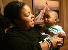"Every day I go out and push my son around and fill out applications," Tonilyn Rowe said. "But obviously it's not a good look to walk into a job with a stroller." "Every day I go out and push my son around and fill out applications," Tonilyn Rowe said. "But obviously it's not a good look to walk into a job with a stroller."