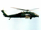 A U.S. UH-60 Black Hawk helicopter flies over Somalia in September 1993, a month before the battle of Mogadishu. A U.S. UH-60 Black Hawk helicopter flies over Somalia in September 1993, a month before the battle of Mogadishu.