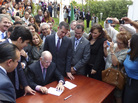 California's Gov. Jerry Brown signed into law a group of bills related to immigration because, he said, enough time has passed. California's Gov. Jerry Brown signed into law a group of bills related to immigration because, he said, enough time has passed.