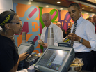 President Obama and Vice President Biden order lunch at Taylor Gourmet sandwich shop near the White House on Friday. Other D.C eateries and bars are offering shutdown specials to attract customers. President Obama and Vice President Biden order lunch at Taylor Gourmet sandwich shop near the White House on Friday. Other D.C eateries and bars are offering shutdown specials to attract customers.