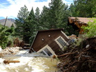 Flooding brought down a house in Jamestown, Colo., on Sept. 18. Flooding brought down a house in Jamestown, Colo., on Sept. 18.