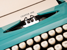 A typewriter. A typewriter.