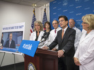 House Majority Leader Eric Cantor, R-Va., holds a news conference Oct. 3 with the GOP Doctors Caucus — members of the House who are medical professionals by training — to talk about how the government shutdown is affecting medical research. House Majority Leader Eric Cantor, R-Va., holds a news conference Oct. 3 with the GOP Doctors Caucus — members of the House who are medical professionals by training — to talk about how the government shutdown is affecting medical research.