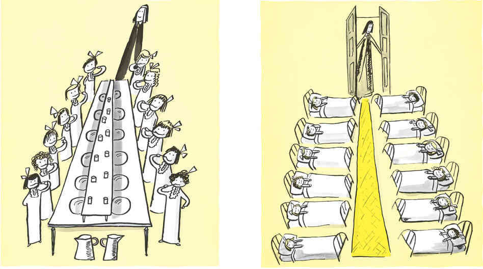 "... and brushed their teeth ... and went to bed." "... and brushed their teeth ... and went to bed."