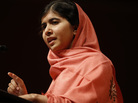 Malala Yousafzai addresses students and faculty after receiving the 2013 Peter J. Gomes Humanitarian Award at Harvard University in Cambridge, Mass., last month. Malala Yousafzai addresses students and faculty after receiving the 2013 Peter J. Gomes Humanitarian Award at Harvard University in Cambridge, Mass., last month.