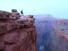 A hiker gazes 3,000 feet down to the Colorado River at Toroweap Overlook in Grand Canyon National Park. A parks advocacy group says the Grand Canyon region has lost 120,000 visitors and $11 million in visitor spending since the government shutdown began. A hiker gazes 3,000 feet down to the Colorado River at Toroweap Overlook in Grand Canyon National Park. A parks advocacy group says the Grand Canyon region has lost 120,000 visitors and $11 million in visitor spending since the government shutdown began.