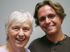 Barbara Handelsman, 80, and her grandson Aaron Handelsman, 20 — birds of a feather. Barbara Handelsman, 80, and her grandson Aaron Handelsman, 20 — birds of a feather.