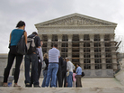 People wait in line for the beginning of the Supreme Court's new term on Oct. 7. People wait in line for the beginning of the Supreme Court's new term on Oct. 7.