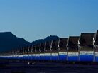 Parabolic trough collectors in Solana. Parabolic trough collectors in Solana.