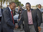 Kenyan President Uhuru Kenyatta (left) and Deputy President William Ruto face charges in the International Criminal Court at The Hague of instigating and financing deadly tribal violence in Kenya after that country's disputed 2007 election. Kenyan President Uhuru Kenyatta (left) and Deputy President William Ruto face charges in the International Criminal Court at The Hague of instigating and financing deadly tribal violence in Kenya after that country's disputed 2007 election.