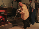 Pastor Jamie Coots holds a snake at Full Gospel Tabernacle in Jesus Name Church of Middlesboro, Ky. Pastor Jamie Coots holds a snake at Full Gospel Tabernacle in Jesus Name Church of Middlesboro, Ky.
