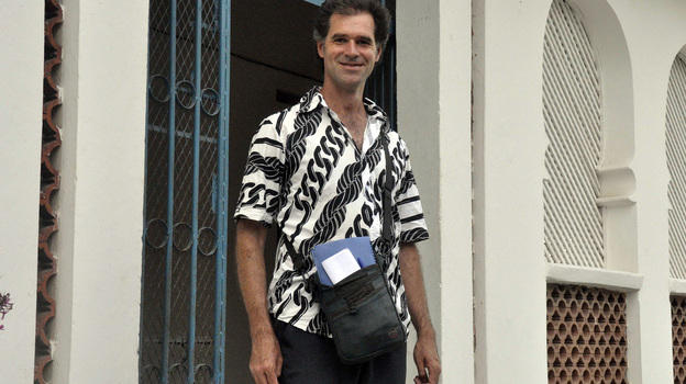 Mike Spencer Bown in Mogadishu, Somalia, in December 2010. (AFP/Getty Images)