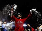 Jonny Gomes of the Boston Red Sox celebrates after defeating the Detroit Tigers in Game Six of the American League Championship Series at Fenway Park on Sunday. Jonny Gomes of the Boston Red Sox celebrates after defeating the Detroit Tigers in Game Six of the American League Championship Series at Fenway Park on Sunday.