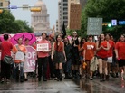 In July, abortion rights advocates marched in Austin, Texas, to protest legislation that could shut down all but five abortion clinics and restrict abortion rights throughout the state. In July, abortion rights advocates marched in Austin, Texas, to protest legislation that could shut down all but five abortion clinics and restrict abortion rights throughout the state.