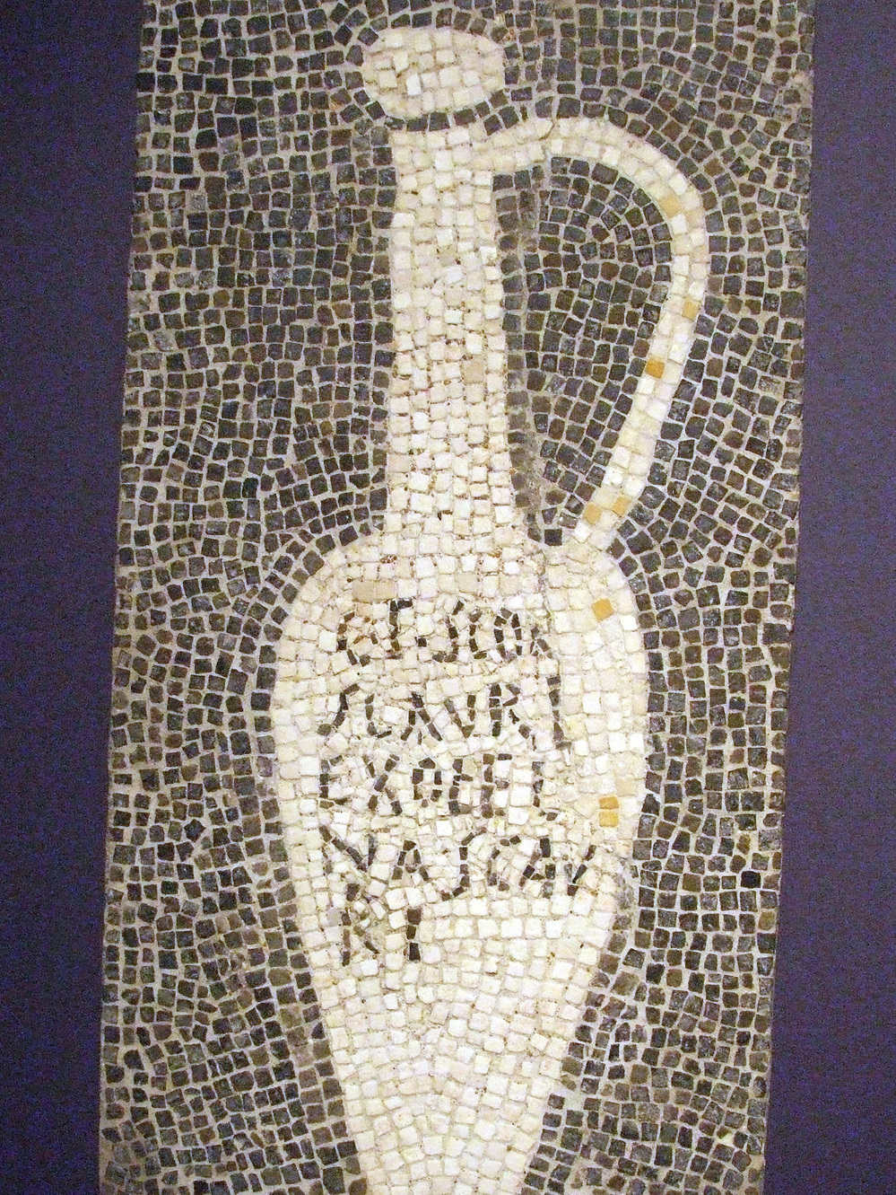 Fish sauce was a staple in Ancient Roman cooking. This mosaic, from Pompeii, would have decorated the floor of a garum shop.