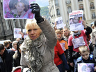 A woman holds up a picture of a 5-year-old girl who disappeared in May in Clermont-Ferrand, in central France. As estimated 250,00 kids go missing each year in Europe, according to the European Union. Many are runaways that are later found, though there are also cases involving small children who are abducted. A woman holds up a picture of a 5-year-old girl who disappeared in May in Clermont-Ferrand, in central France. As estimated 250,00 kids go missing each year in Europe, according to the European Union. Many are runaways that are later found, though there are also cases involving small children who are abducted.