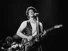 Lou Reed onstage in London in 1975 playing a transparent, Plexiglass guitar. Reed died Sunday. He was 71. Lou Reed onstage in London in 1975 playing a transparent, Plexiglass guitar. Reed died Sunday. He was 71.