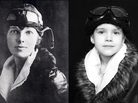 Photographer Jaime Moore re-created portraits of famous women from history starring her daughter, Emma. Here, Emma poses as Amelia Earhart. Photographer Jaime Moore re-created portraits of famous women from history starring her daughter, Emma. Here, Emma poses as Amelia Earhart.